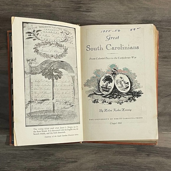 GREAT SOUTH CAROLINIANS by HELEN KOHN HENNIG [ VINTAGE 1940 ] HARDCOVER - Picture 5 of 16